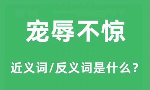 宠辱不惊的近义词-宠辱不惊的近义词有哪些?