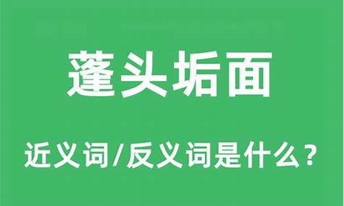 蓬头垢面读音-蓬头垢面读音是什么意思