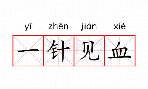一针见血的意思-一针见血的意思军神